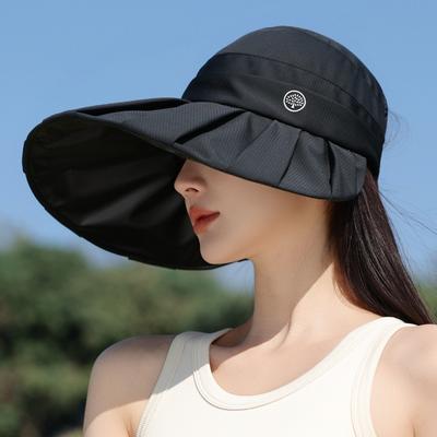 Female Uv Protection Sun Hat Lightweight Fashion Sun Protection Hat Outdoor Empty Top Sun Hat Bucket Hat