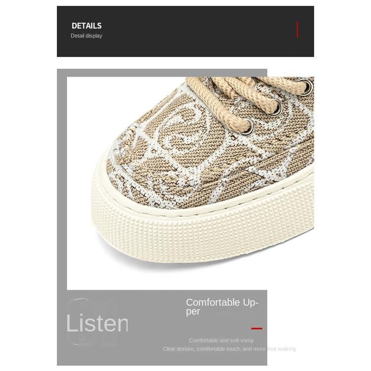 Pánské plátěné boty Xiangyun s potiskem a výšivkou, ležérní boty, prodyšné, s měkkou podrážkou, trendy sportovní boty pro muže