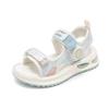Girls Beach Shoes Open Toes Soft Sole Kids Casual Shoes Non-slip 2025 Summer New Children Sandals with Rotating Button Sweet