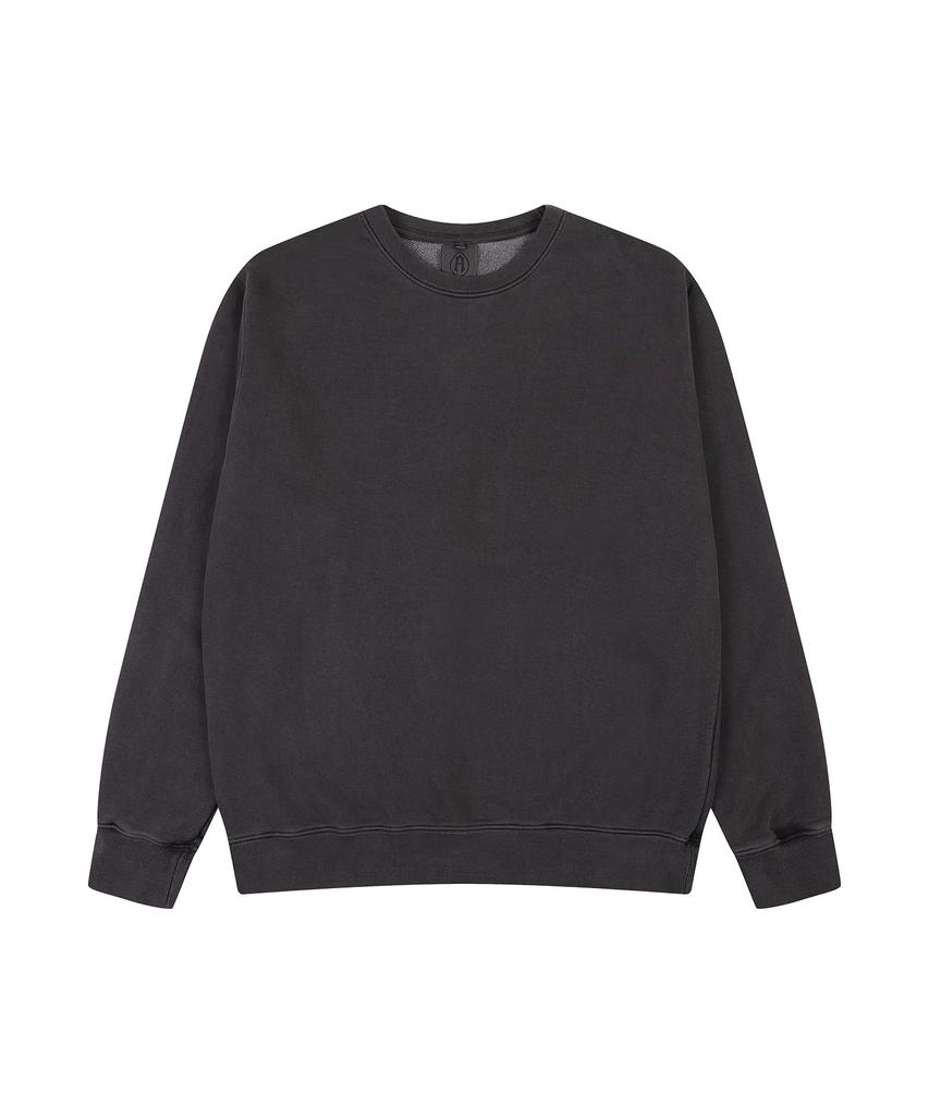 ADERNM Pigment Dyed Essential Sweatshirt (Charcoal)