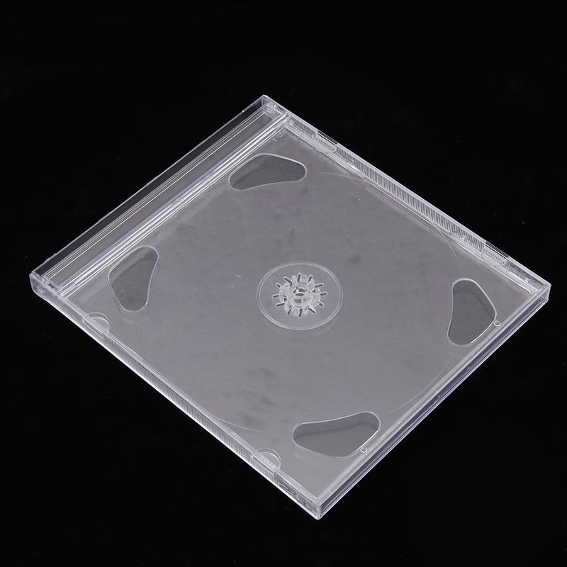 Transparent Plastic Double Disc Dvd Case Portable Cd Storage Package Case Durable Dvd Box Thicken Cd Dvd Disc Box Storage Case
