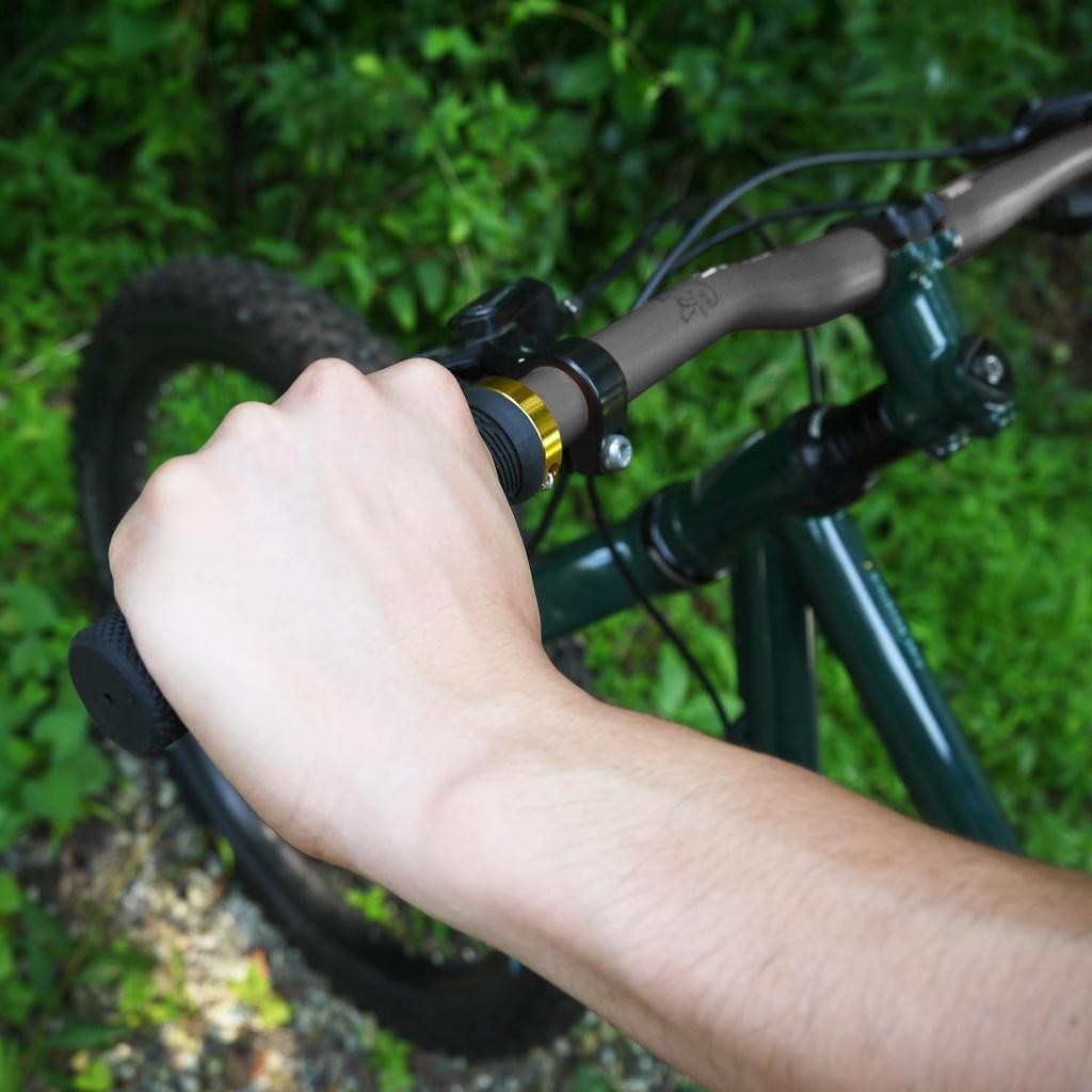 Herrmans Shark Lock 130mm X Gold Bicycle Grips 22mm HM-2099-0574