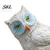 Decorative Garden Owls Mini Simulation Owl Resin Figurine, Lifelike Feather Texture Animal Statue, Weather-Resistant Micro Miniature Figurines