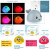Whale Water Spray Bath Toy With Led Lights For Safe And Fun Bath Time