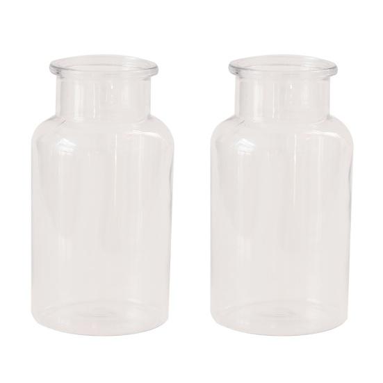 Yousheng Small Vases for Flowers, Mini Clear Glass Bud Vases, Mini Flower Vase for Wedding Table Centerpiece Home Decor,