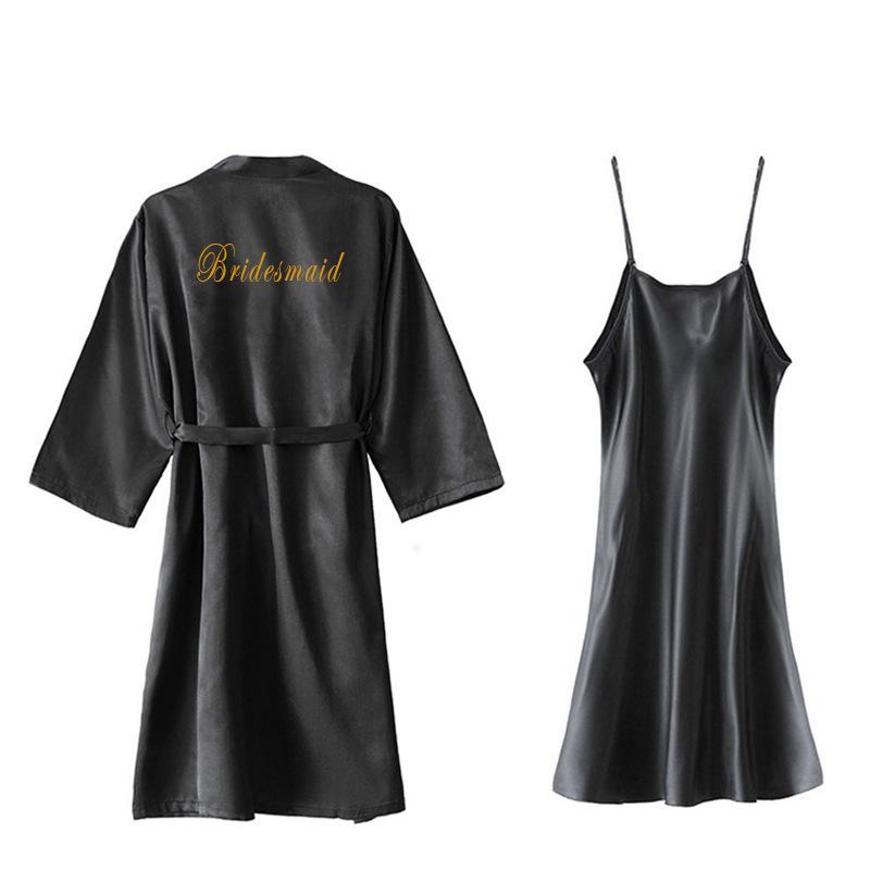 Women s Silk-Like Embroidered Bridal & Bridesmaid Robe for Spring/Summer. XL