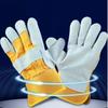 Cowhide Leather Gardening Gloves Safety Thorn Proof Work Gloves for Gardening and Rigger