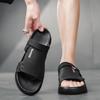 High-End Men's Sandals New Summer Outdoor Wear-Resistant Anti-Slip Soft Bot Two-Purpose Slip-On Oes Breathable PVC