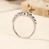 MODIAN 0.5Ct VVS1 Moissanite Rings 925 Silver Fashion Stackable Finger Ring For Women Wedding Anniversary Jewelry