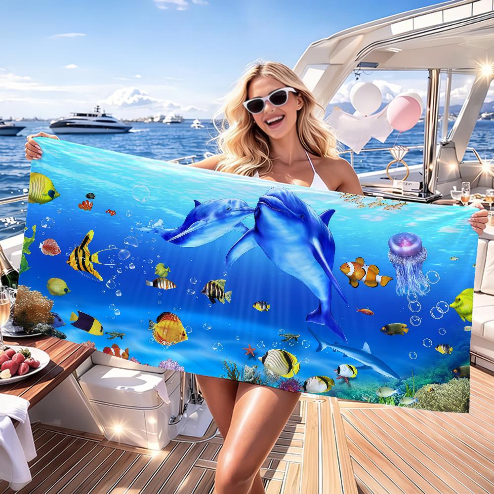 Sea World Towel Yoga Gym Yoga Gym Lightweight Portable for Swimming Beach Travel Sports Accessories Sandproof
