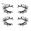 Cosmetic Transfers for Adults 2 Pairs Halloween Eye Tattoo Stickers, Waterproof Temporary Face Decals with Ghostly Decorations Pumpkin Bat Spider Web,