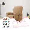 Recliner Cover Universal Solid Color Full Sleeve Slipcover Chair Dust-proof Seat Anti-slide Protector for Bedroom Room
