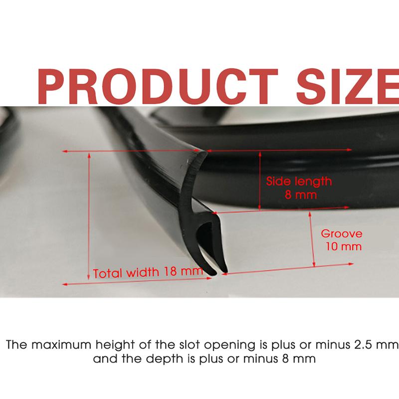 Windshield Rubber Seal Self-adhesive Windshield Sunroof Dustproof Sealing Strip for Auto Car Dashboard Windshield Hoses Windshield Washer 1