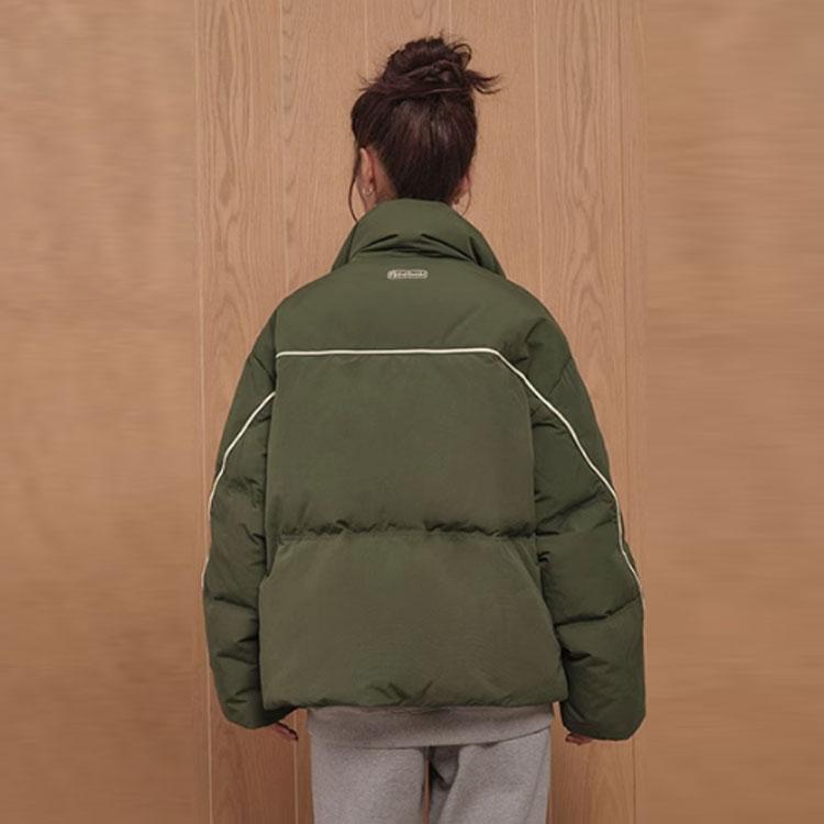 Reebok Classic Stylish Retro Warm Solid Color Down Jacket Women Outerwear Deep-Army-Green 23FRC254WGL6