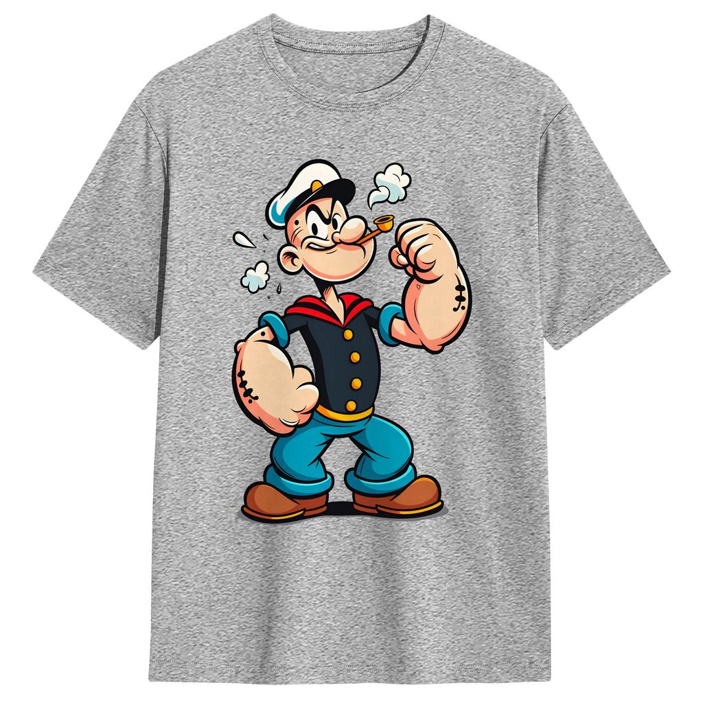 Tricou Popeyed the Sailorman Plajă Tricouri din Bumbac Pentru Bărbat Tricou cu Logo Personalizat Mânecă Scurtă Tricouri Vintage