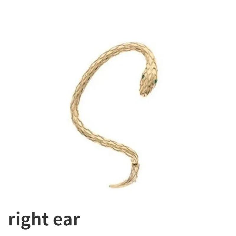 Boucles d'Oreilles Clip Serpent Enroulé Gothique Personnalisées Charme Fête Hip-hop