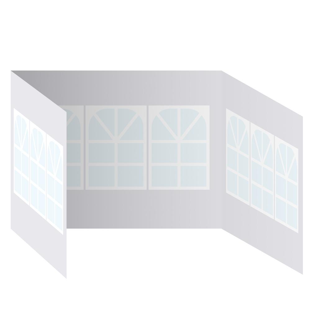 Canopy Tent Sidewall Outdoor Tent Side Wall 210D Oxford Cloth Waterproof Rainproof Shade Cloth