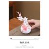 Ceramic Hand-molded Plum Blossom Vase Jadeite Porcelain Warm Transparent Decorative Fresh and Delicate Flower Vase Decorative