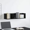 Wall Shelf Black Oak Effect 75 x 18 x 18 cm Wood Based Material