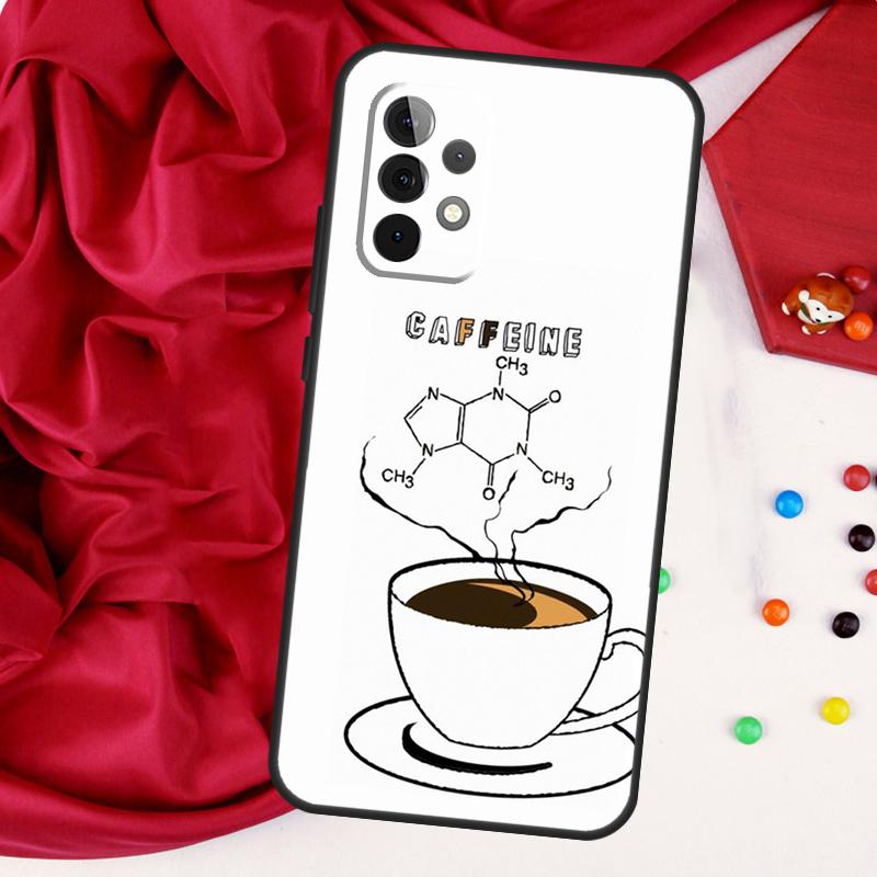 Science Chemistry Caffeine For Samsung Galaxy A26 A05 A06 A16 A54 A34 A14 A22 A32 A52 A55 A35 A15 A53 A13 A56 A36 Case