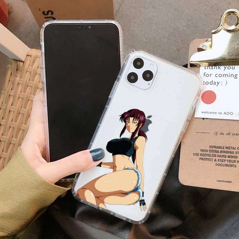 Black Lagoon Phone Case for iPhone 11 12 13 mini pro XS MAX 8 7 6 6S Plus X 5S SE 2020 XR clear case