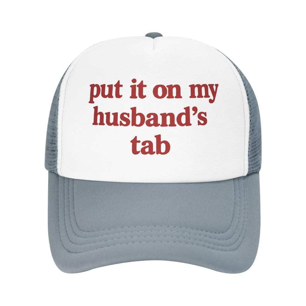 My Husband Letter Red Casual Sun Hats For Unisex Men Summer  Kpop Rock Baseball Cap Street Style High Quality Trucker Hat