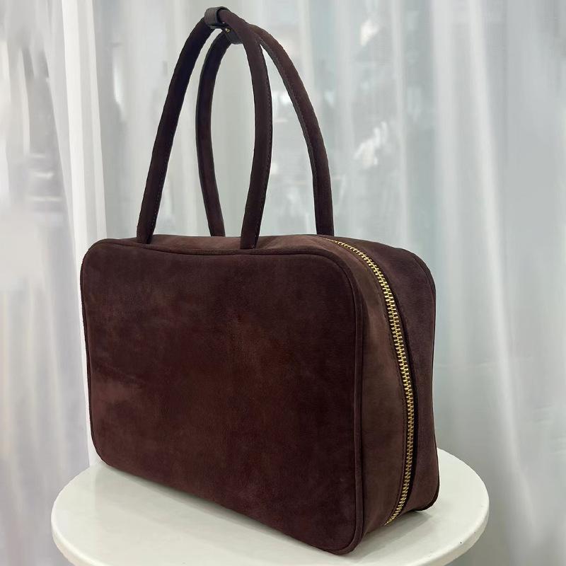 Damen Schultertasche aus echtem Leder mit großem Fassungsvermögen - Handheld/Unterarm Boston Kissenstil