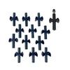 12Pcs Trampoline Enclosure Poles Gaps Spacers Crosses Shaped Safety Spacers for Trampoline Enclosure Post Connection