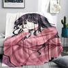 1PC The Fragrant Flower Blooms Print Flannel Blanket, High quality All Seasons, Home Decor, Warmth and Comfort, Perfect for Christmas Gifts