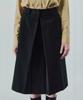 Ihr Front Tuck Midi Skirt / Black