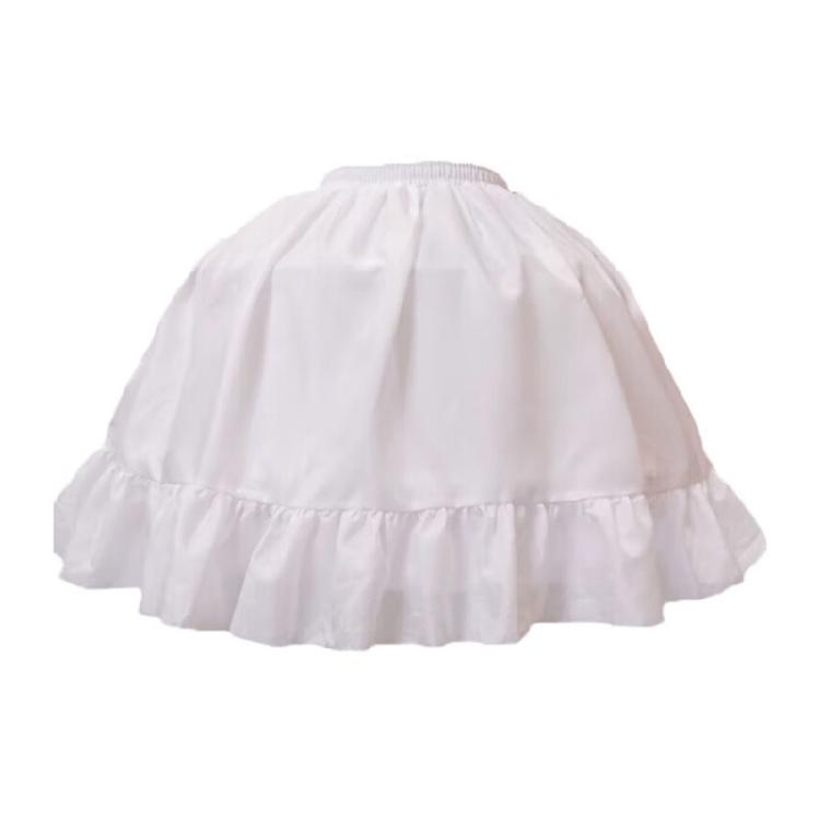 

Эластичная юбка-подъюбник для женских и детских платьев, дышащий хлопковый подъюбник-чехол для официальных мероприятий, фотосессии 1 белый