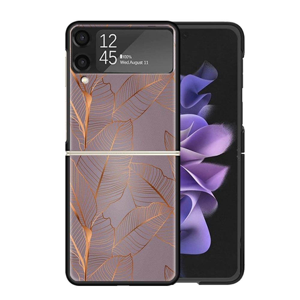 Beautiful Rose Bling Picture Clear Phone Case For Samsung Z Flip 7 6 5 4 3 Galaxy ZFlip7 ZFlip6 ZFlip5 ZFlip4 ZFlip3 5G Print Co