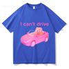 Ich kann nicht fahren Komfortfarben Lustiges Hamster-T-Shirt Herren Damen Kleidung Mode Harajuku T-Shirts Hohe Qualität Baumwolle T-Shirt