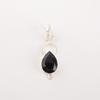 Black Onyx Gemstone 925 Sterling Silver Jewelry Handmade Pendant Necklace 1.40" PP-12-18
