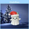 Adorable Ghost Resin Figurine With Christmas Hat Ideal For Birthday Party And Holiday Decor