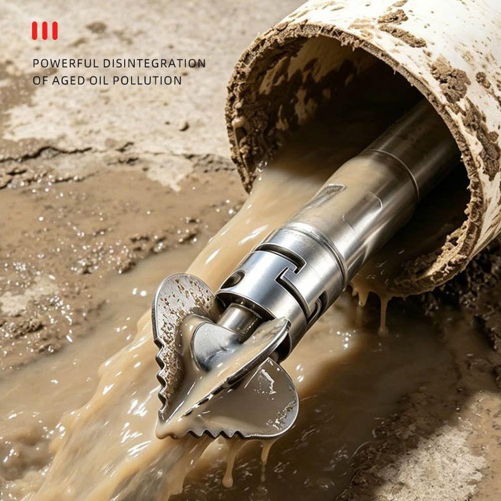 Detachable Design Dual Chain Unclog Tool Household Drain Cleaner  Toilet Pipe Dredging
