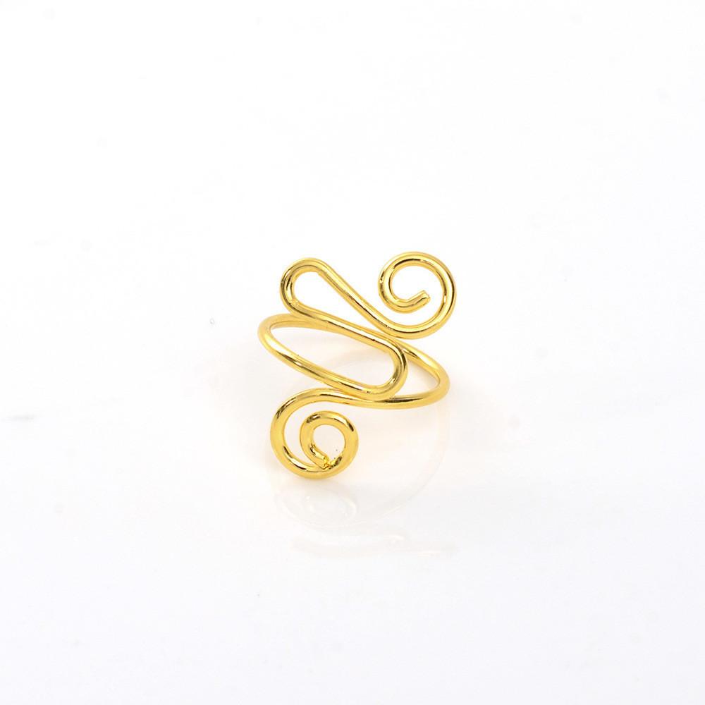 

1PCS Knitted Sweater Ring Wrapped Hook Knitted Ring Electrophoretic Color Hook And Thread Auxiliary Ring