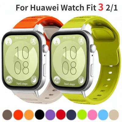 Cinturino in silicone per Huawei Watch Fit 3 Bracciale morbido traspirante Cinturino da polso per Huawei Watch Fit 3 Smartwatch Sostituzione Correa