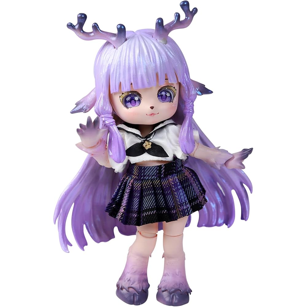 

ICY Fortune Days BJD Doll Set 14cm PVC ABS Gift Decoration DIY Exercise Collection for Girls (Deer)