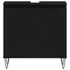 Bathroom Furniture Set 3 pcs Black Oak Effect 30 x 30 x 190 cm