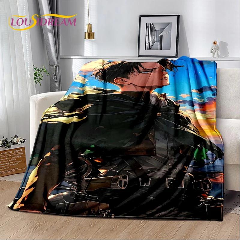 2025 Attack On Titan Eren Anime Cartoon Soft Blankets,Throw Blanket Comfortable Blanket for Picnic Beds Sofa Home Kids Gifts