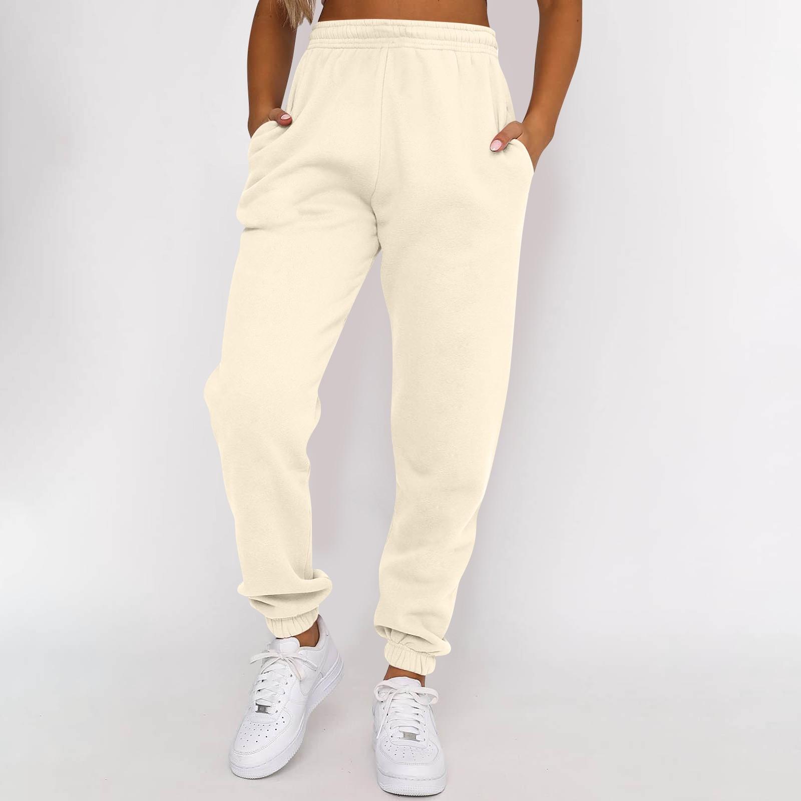 

Женские спортивные штаны Trendy Interior Baggy Sweatpants Повседневные брюки с высокой талией Jogger Pant L бежевый