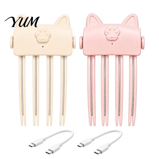 Adjustable Temperature Hair Clip Heated Volume for Fine Flat Hair, Electric Root Lifter Comb Non Damaging Fluffer with 2 Heat Settings, Volumizing