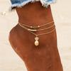 SUMENG New Ankle Chain Pineapple Pendant Anklet Beaded Summer Beach Foot Jewelry Fashion Style Anklets for Women Gifts 2025