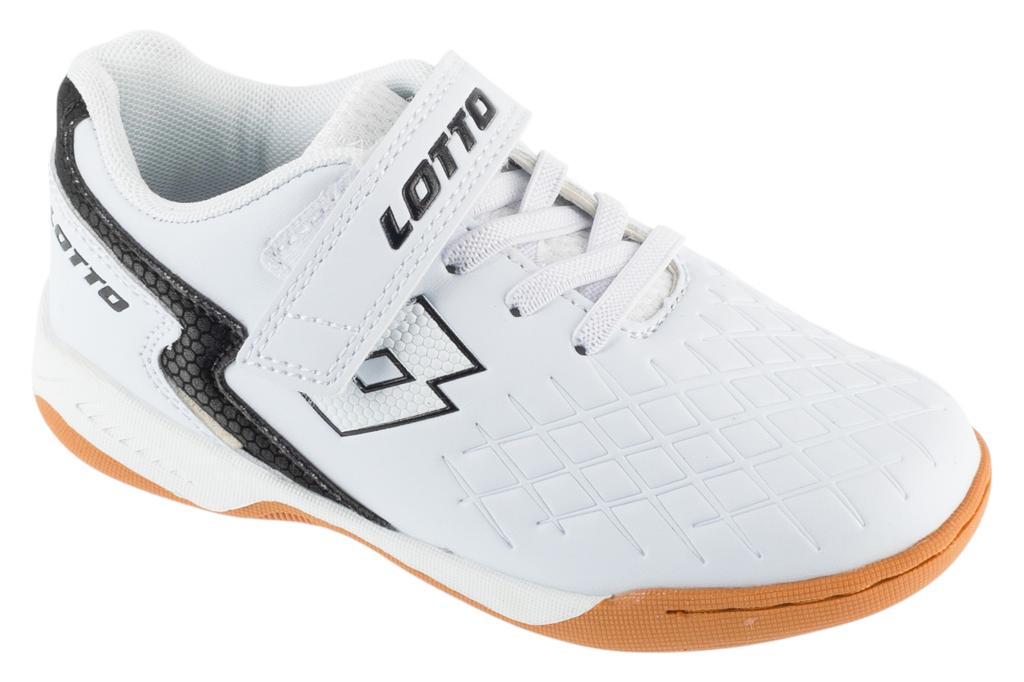 Lotto Dasher K, for Boy White Indoor Football Trainers
