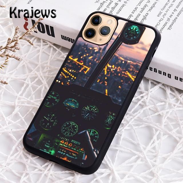 

Чехол для телефона Krajews Cool Airplane Cockpit для iPhone 14 5 SE 6s 7 8 plus X XR XS 11 12 13 pro max Samsung S21 S22ultra Plus iPhone 5 5s SE
