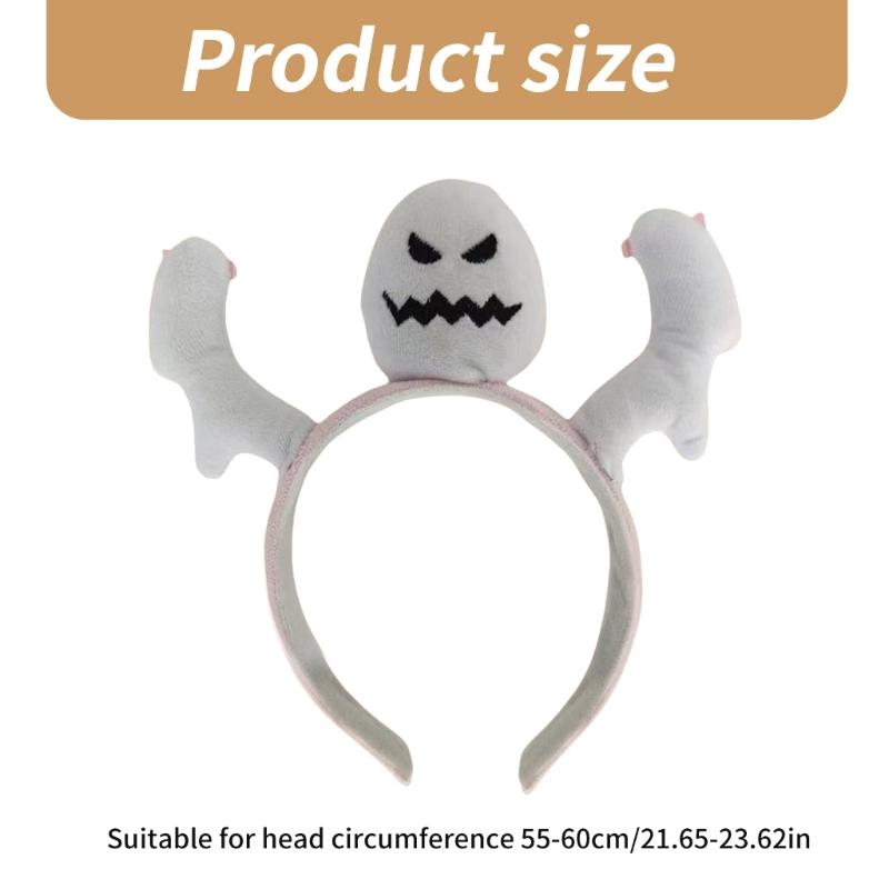 Makeup Party Costume Funny Specter Hairband with Bangs Clip Headwear Bangs Clip Creative Headband for Makeup