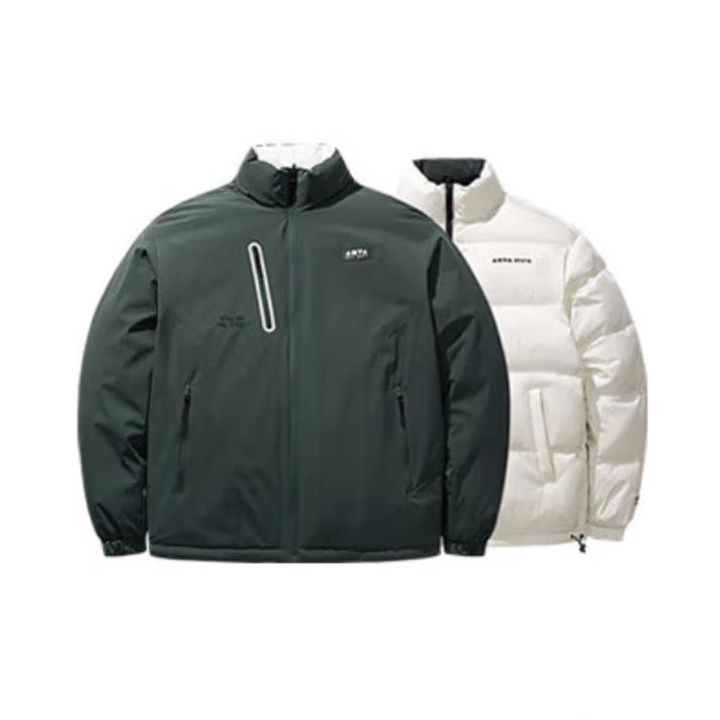 

ANTA Reversible SKATE Series Retro Short Down Jacket