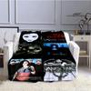 EvaneScence Band Retro Printed Blanket Fashion Warm Blankets Flannel Blanket Bed Linings Home Travel Blankets Birthday Gift