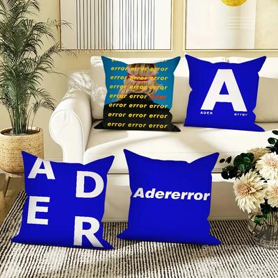 1pc Brand Ader Error Pillow Case Square Pillow Bedroom Sofa Leisure Comfort Cushion Car Living Room Home Decoration